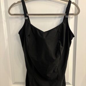 Panache Anya Tankini Swim Top Black Size 40G